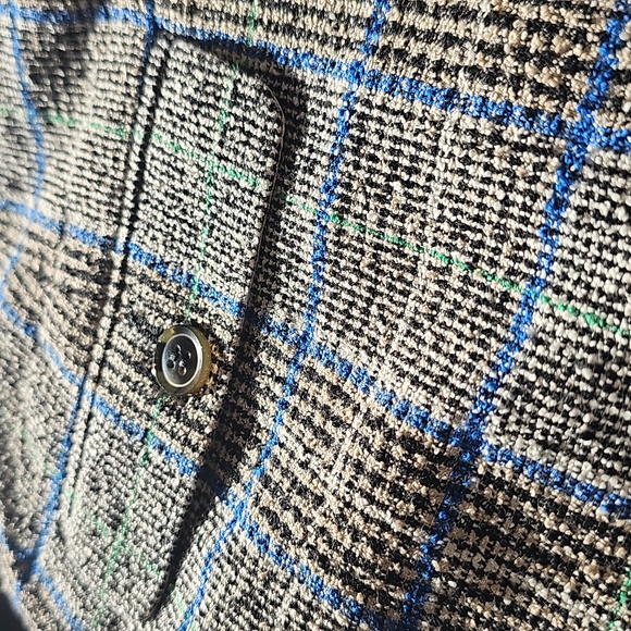 Samsoe Samsoe ladies plaid trousers.  Size S . Black, blue and Kelly green. - Picture 12 of 12